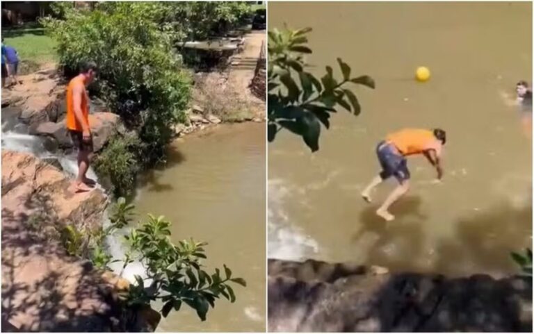 Jovem colombiano morre após salto em cachoeira de Goiás