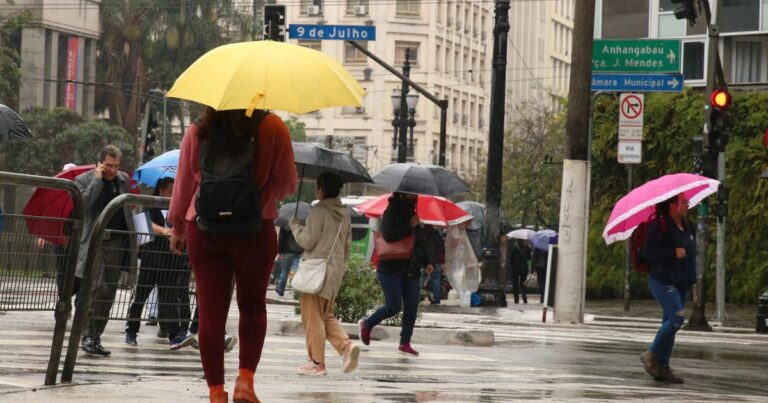 Chuva forte marca o final de semana no Sudeste do Brasil