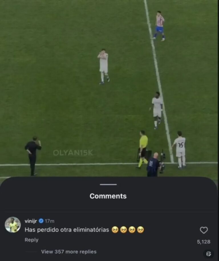 Vini Jr. provoca Simeone após vitória do Real na Supercopa Espanhola