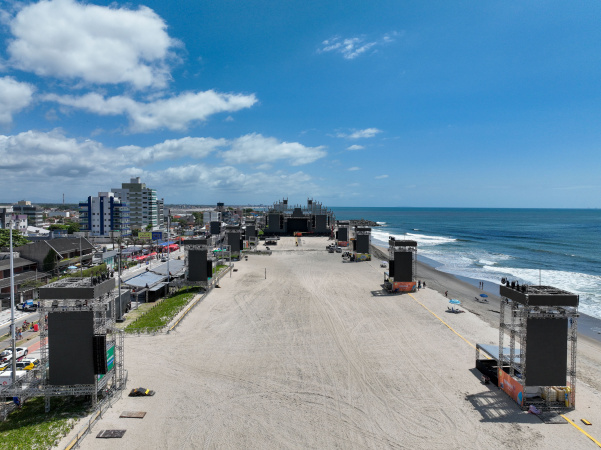 Arena de Shows do Verão Maior Paraná em Caiobá é Liberada após Vistoria Técnica