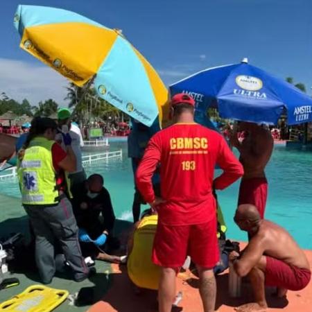 Funcionário morre durante limpeza em parque aquático de Sombrio