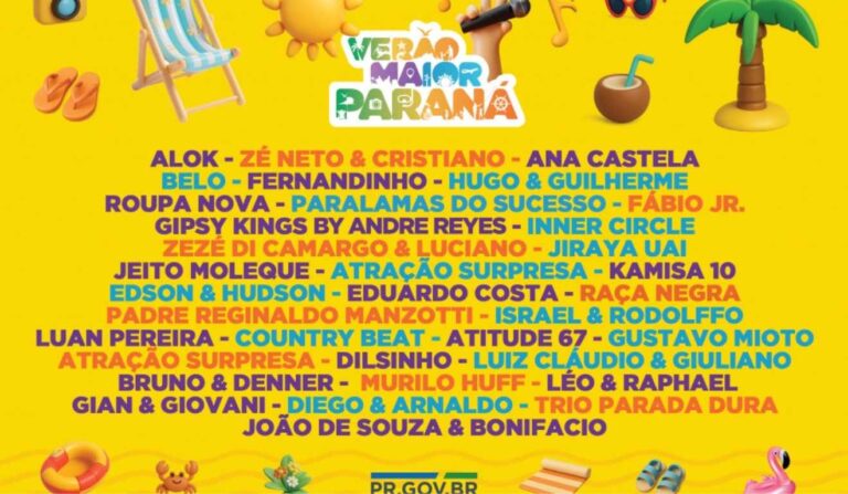 Verão Maior 2026 agita litoral e Curitiba com shows e atrações tecnológicas