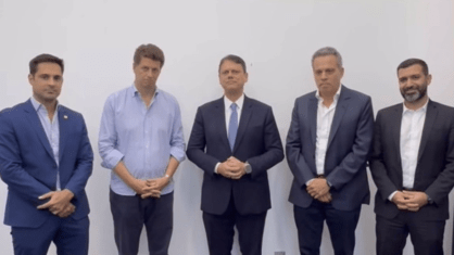Novo confirma apoio à reeleição de Tarcísio de Freitas em São Paulo