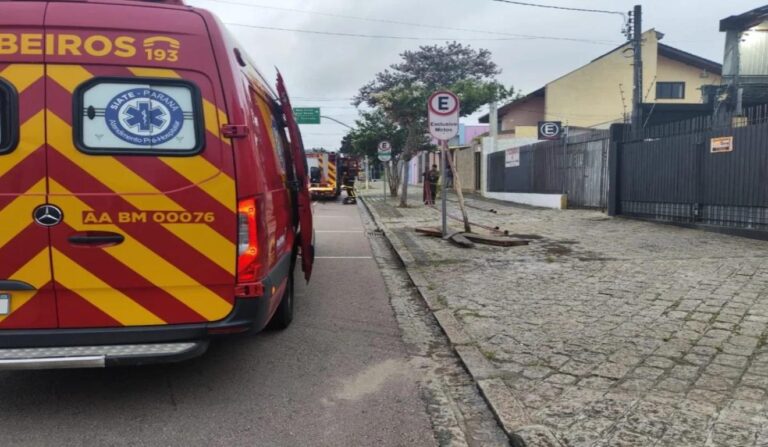 Incêndio em consultório odontológico resulta de tentativa de assalto em Curitiba