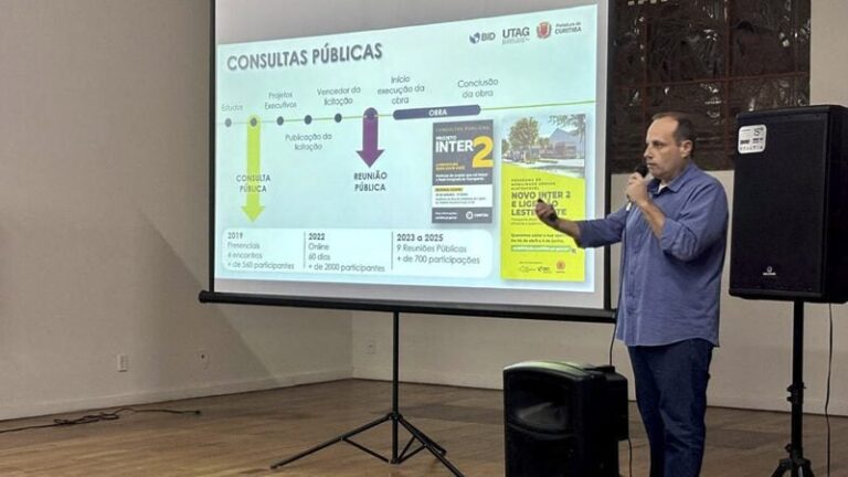Obras do Novo Inter 2 alteram trânsito em cinco bairros de Curitiba