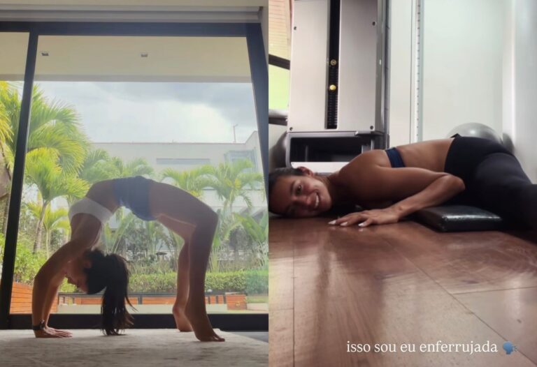 Jade Picon e Alane Dias exibem flexibilidade em treino nas redes sociais