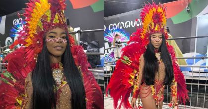 Lorena Maria estreia como musa na Unidos de Padre Miguel no Carnaval do Rio