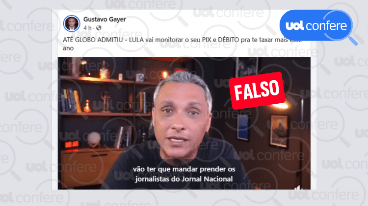 Lula não monitora pix em 2026, vídeo usado é antigo e enganoso