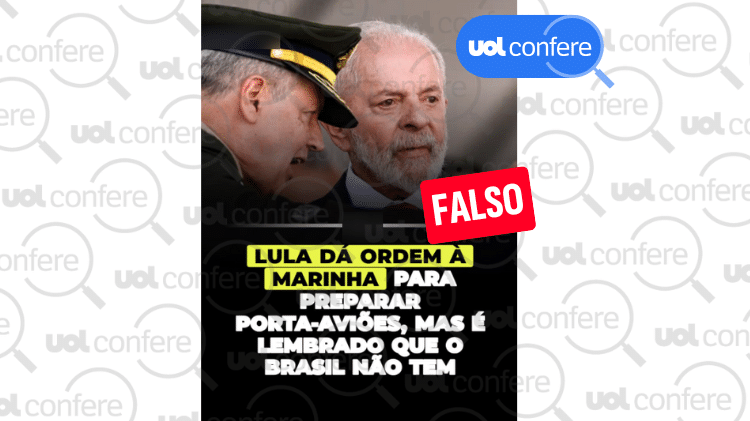 Lula não pediu para acionar porta-aviões da Marinha