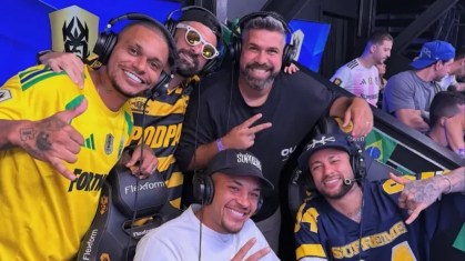 Neymar provoca vitor roque na kings league e sugere ida para o santos