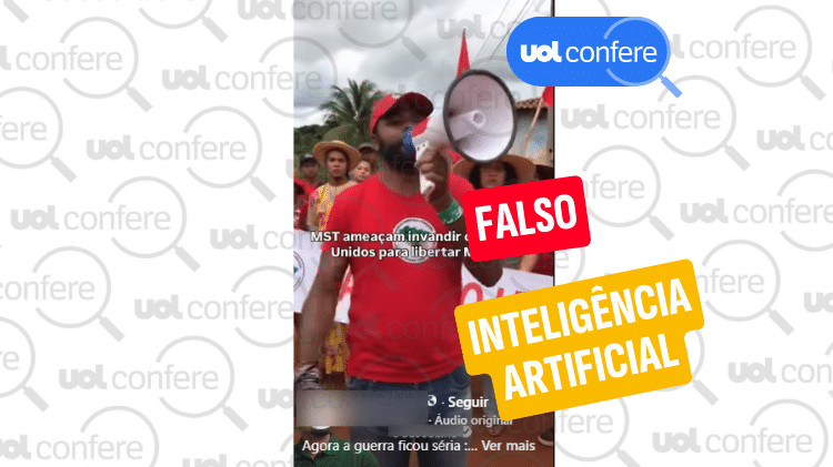 Vídeo com MST prometendo invadir EUA para libertar Maduro é falso e gerado por IA