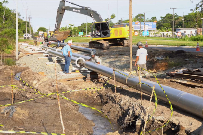 Sanepar moderniza adutoras de Guaratuba para evitar rompimentos no verão