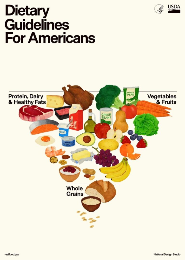Pirâmide alimentar invertida dos EUA redefine prioridades nutricionais