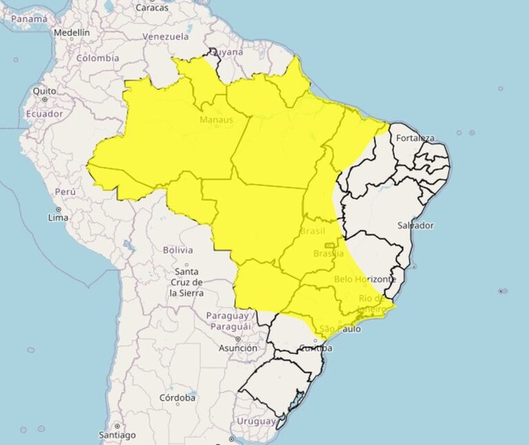 Previsão do tempo para 2026: chuva começa a semana e Sul enfrenta calor intenso
