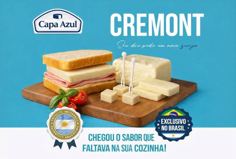 Queijo Capa Azul Cremont traz nova experiência de sabor ao Brasil