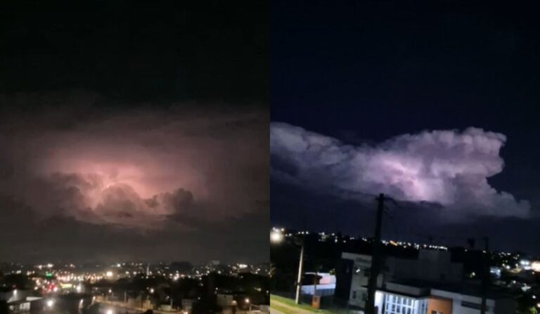 Chuva forte e ventania causam alagamentos em Matinhos