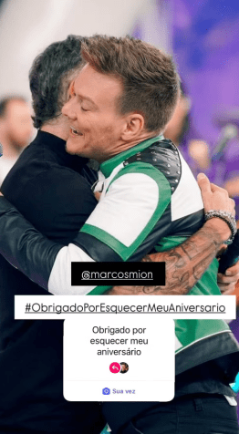 Marcos Mion tatua data de aniversário de Michel Teló após esquecimento