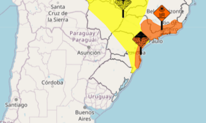 Tempestades no Sul do Brasil trazem granizo e ventos fortes nesta terça-feira