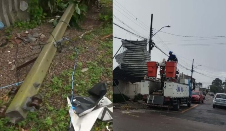 Tornado em são josé dos pinhais deixa casas sem luz após 40 horas