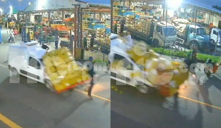 Atropelamento na Ceasa de Curitiba deixa trabalhador ferido