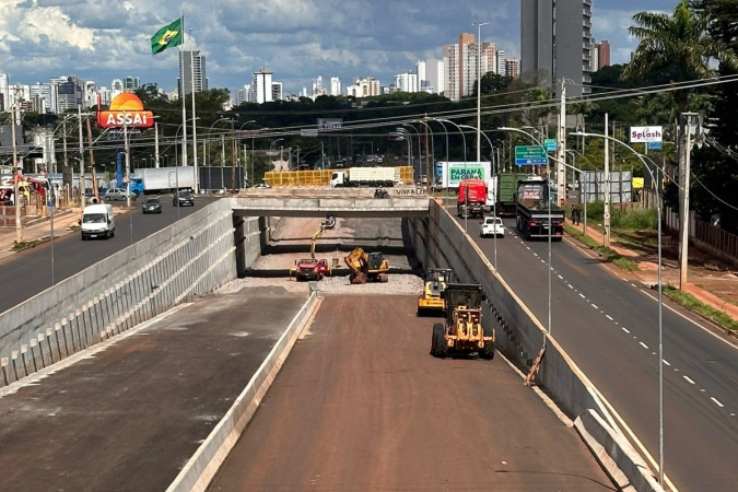 Novo Trevo do Catuaí em Maringá atinge 90% de execução