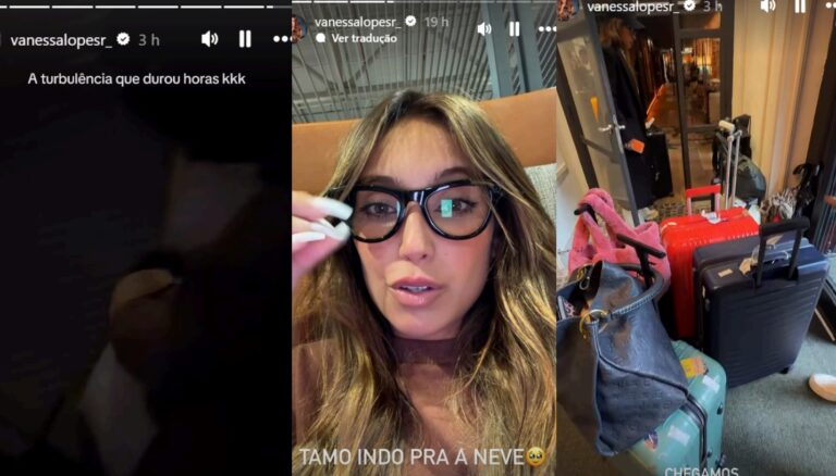 Vanessa Lopes relata turbulência intensa em voo para Madri