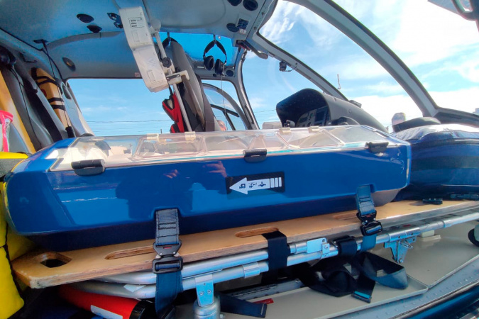 Helicóptero Arcanjo 01 realiza transporte de recém-nascida no Paraná