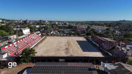 Estádio da baixada melancólica marca o futebol do interior do Rio Grande do Sul
