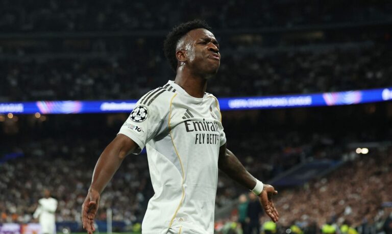 Vini Jr decide e conduz Real Madrid à vitória decisiva contra Benfica na Liga dos Campeões