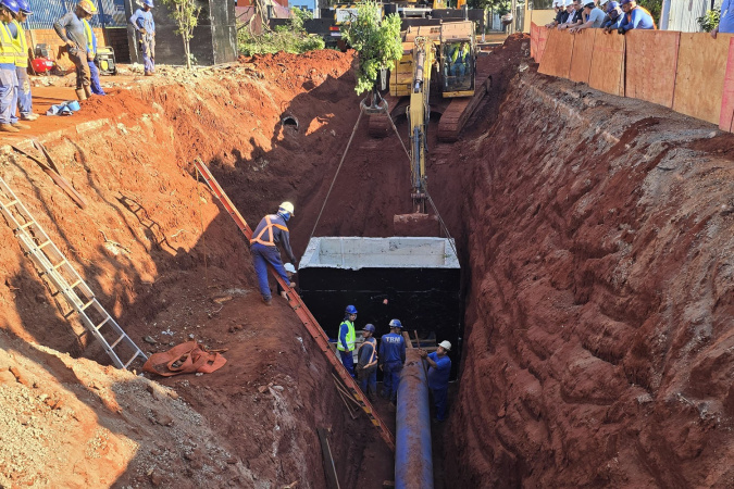 Sanepar amplia capacidade de água na zona norte de Maringá com obra estratégica