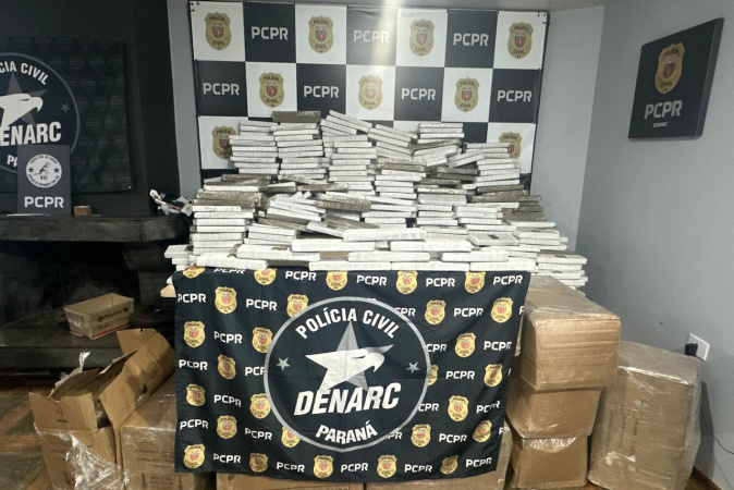 PCPR apreende 1,4 tonelada de maconha em operação em Cascavel