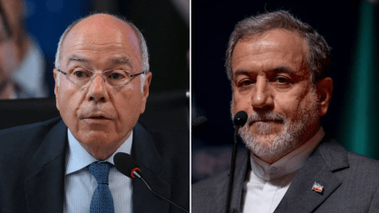 Mauro Vieira debate o conflito no Oriente Médio com chanceler do Irã