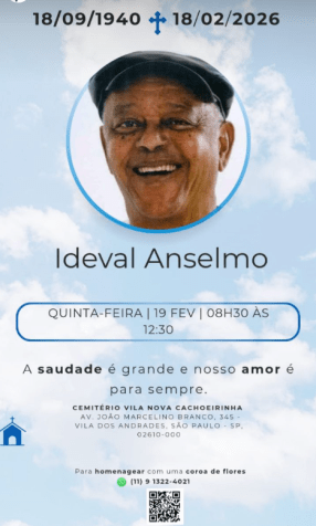 Ideval Anselmo morre aos 85 anos, ícone do samba-enredo paulista