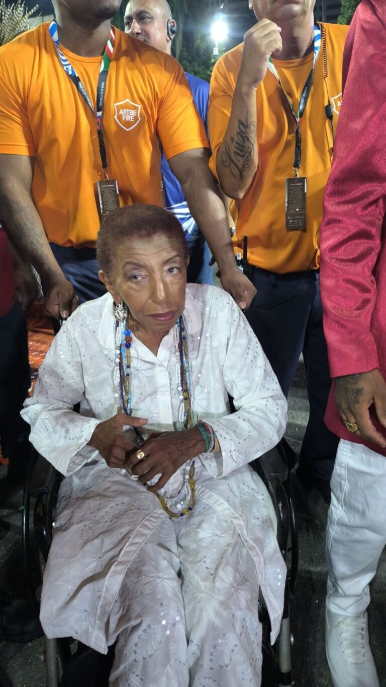 Leci Brandão emociona a Marquês de Sapucaí no último carro do desfile da Unidos de Bangu