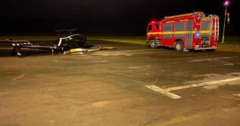 Homem tenta furtar helicóptero no Aeroporto de Caxambu e é preso