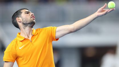 Alcaraz treina no Santiago Bernabéu e realiza sonho no Madrid Open