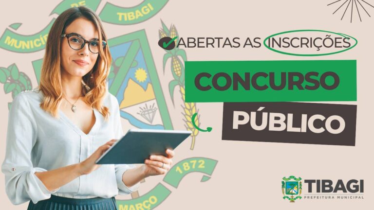 Concurso público de Tibagi abre inscrições para 14 vagas em diversas áreas