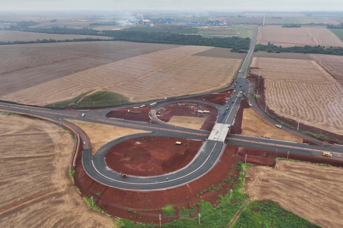 Obras do contorno viário de Palotina avançam e alcançam 91% de conclusão