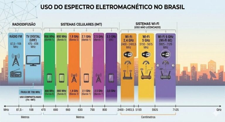 Diferenças entre wi-fi 2,4g e 5g para uso residencial