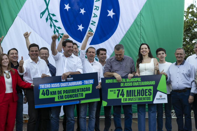 Ratinho Junior anuncia investimento de 386 milhões para Assis Chateaubriand