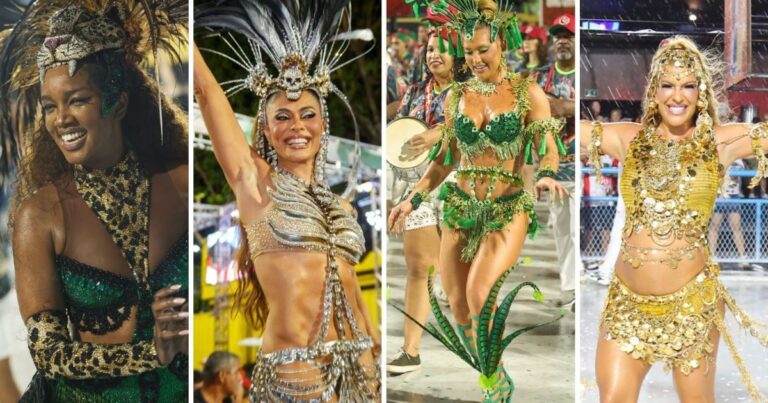 Iza, Juliana Paes e Virginia comandam o terceiro dia de ensaios técnicos do Carnaval no Rio