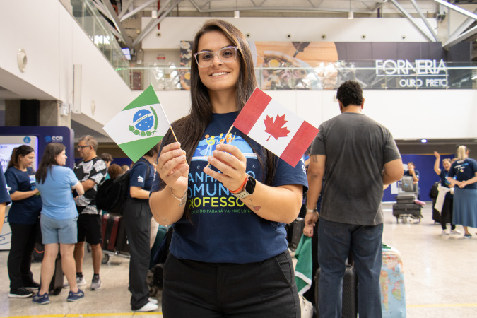 Programa ganhando o mundo professor leva pedagoga do interior do paraná ao Canadá