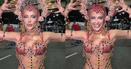 Jaquelline Grohalski reafirma protagonismo no Carnaval da Sapucaí