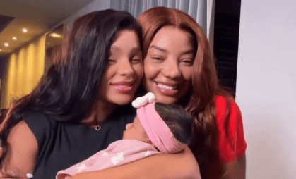 Brunna Gonçalves dança sucesso infantil junto com a filha Zuri