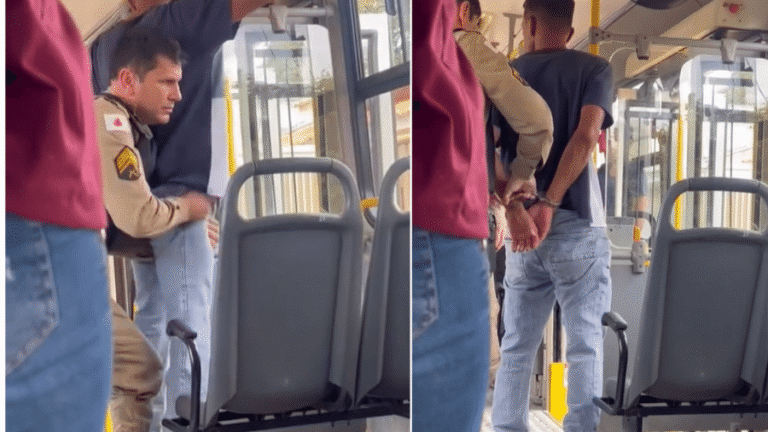 Passageiro ameaça menina em ônibus de Patos de Minas e é preso
