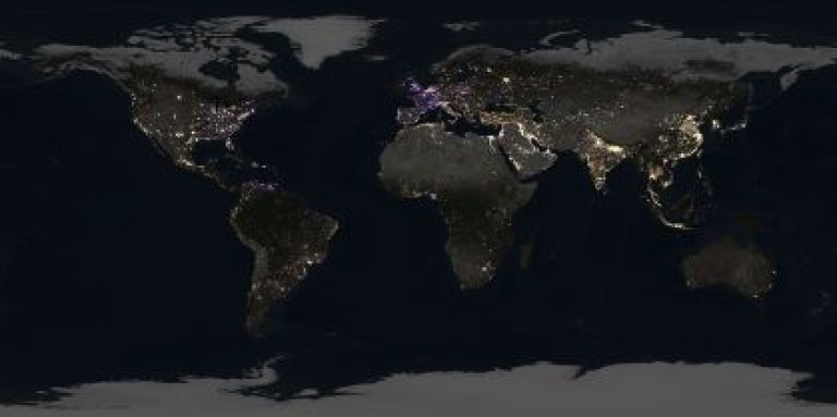 Nasa revela aumento da iluminação artificial noturna na Terra entre 2014 e 2022