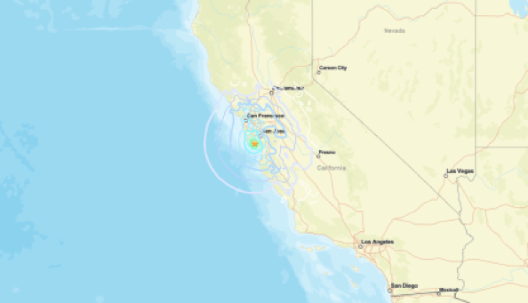 Terremoto de magnitude 4,6 provoca tremores na Califórnia