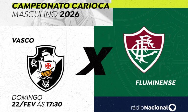 Rádio Nacional transmite semifinal entre Vasco e Fluminense no Carioca