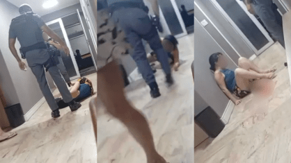 Policial militar afastado após ser filmado agredindo mulher em São Vicente