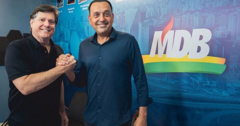 Vice de Tarcísio filia-se ao MDB em meio a definições eleitorais em São Paulo